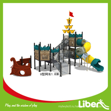 Подгонянная конструкция Pirateship серия напольная спортивная площадка для парка аттракциона, напольного джунглей гимнастика для детей